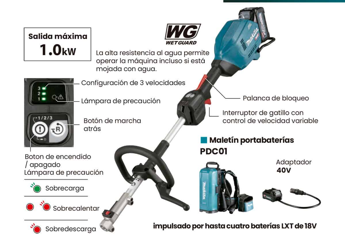 Guadaña Multifuncional Inalámbrica UX01G