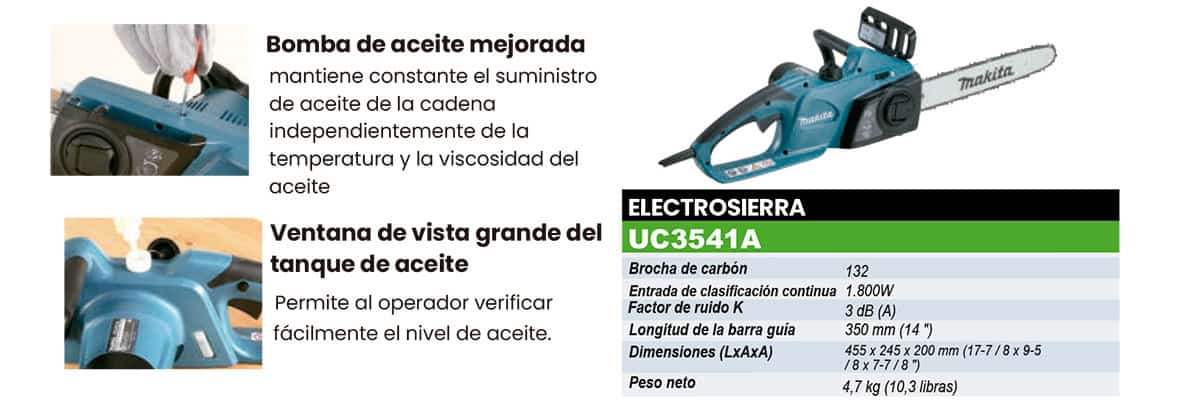 Electrosierra Makita UC3541A