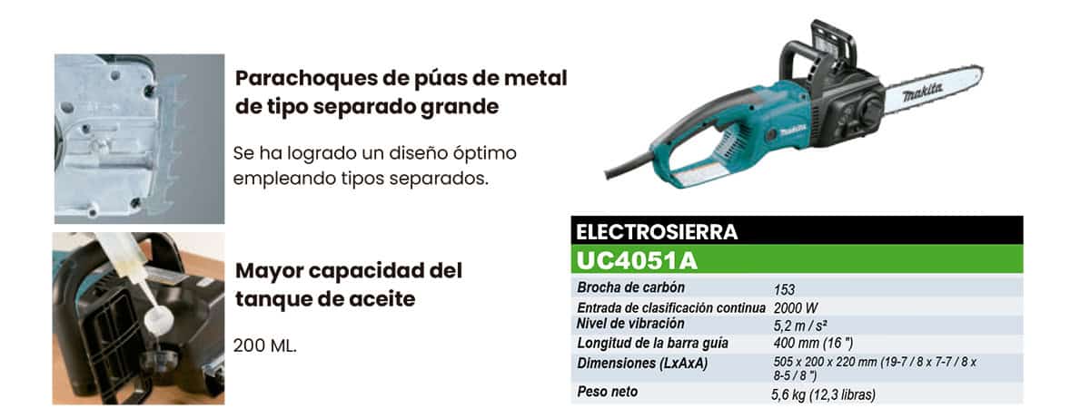 Electrosierra Makita UC4051A